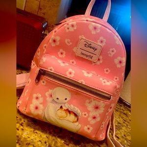 Pink with flowers baymax loungfly